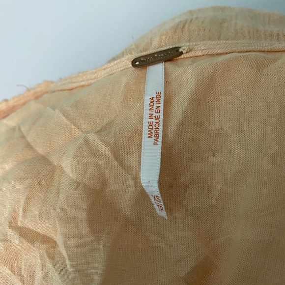 Free people runaway crochet orange top sz-XS - Picture 6 of 7